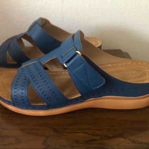 Woman’s slip in sandals